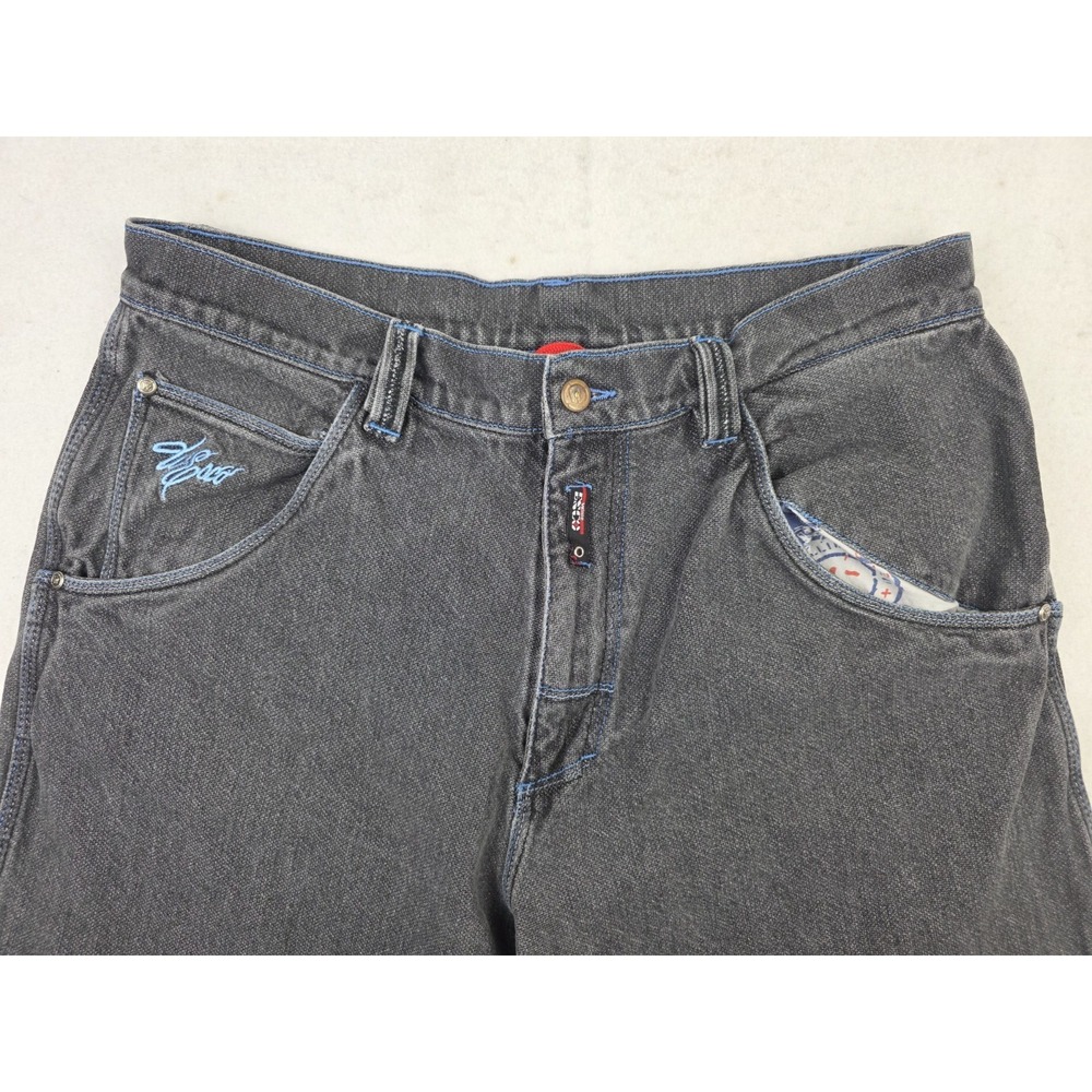 Vintage‎ Esco Willie Jeans Mens 36 Wide Baggy Jeans Denim Black Carpenter Pants - Picture 6 of 12